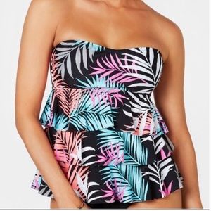Island Escape Ruffled Tankini Swim Top 6